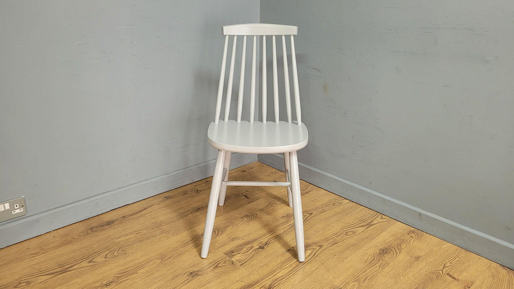 Mid Century Style Grey Stick Back Chair Ideal Bedroom Office Desk Chair