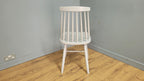 Mid Century Style Grey Stick Back Chair Ideal Bedroom Office Desk Chair