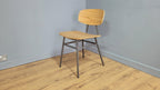 Mid Century Styled Ply Industrial Side Chair Metal Legs Stylish Ply Seat & Back