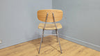 Mid Century Styled Ply Industrial Side Chair Metal Legs Stylish Ply Seat & Back