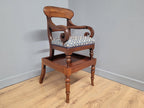 Antique Regency Mahogany Childs Chair On Stand High Chair