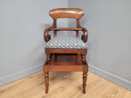 Antique Regency Mahogany Childs Chair On Stand High Chair
