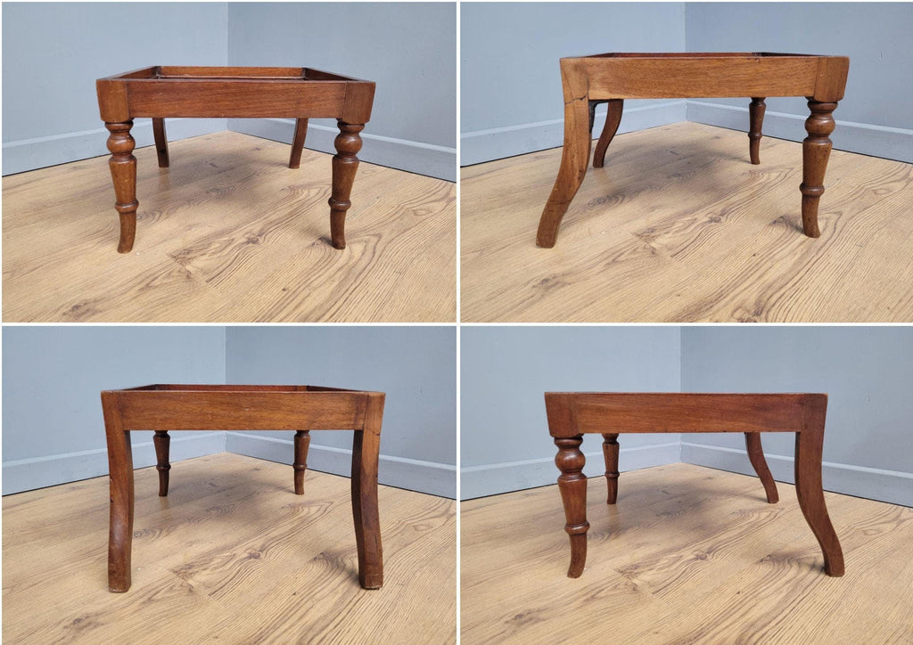Antique Regency Mahogany Childs Chair On Stand High Chair