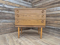 Retro Cool Mid Century Three Drawer Vintage Chest of Drawers Pin Legs