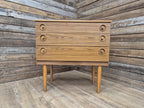 Retro Cool Mid Century Three Drawer Vintage Chest of Drawers Pin Legs