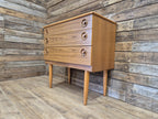 Retro Cool Mid Century Three Drawer Vintage Chest of Drawers Pin Legs