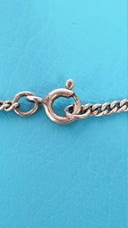Vintage Silver Chunky Cross With White Stones Hallmarked 925, 18 Inch Chain