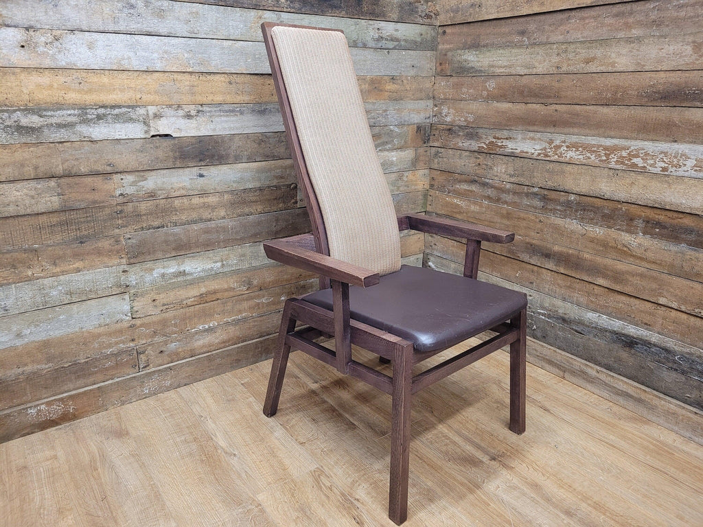 Contemporary Wicker Back Bedroom Chair Bucket Armchair