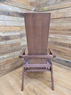 Contemporary Wicker Back Bedroom Chair Bucket Armchair