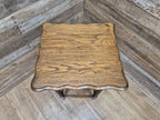 Vintage Barley Twist Pie Crust Oak Side Table Hall Table Plant Stand