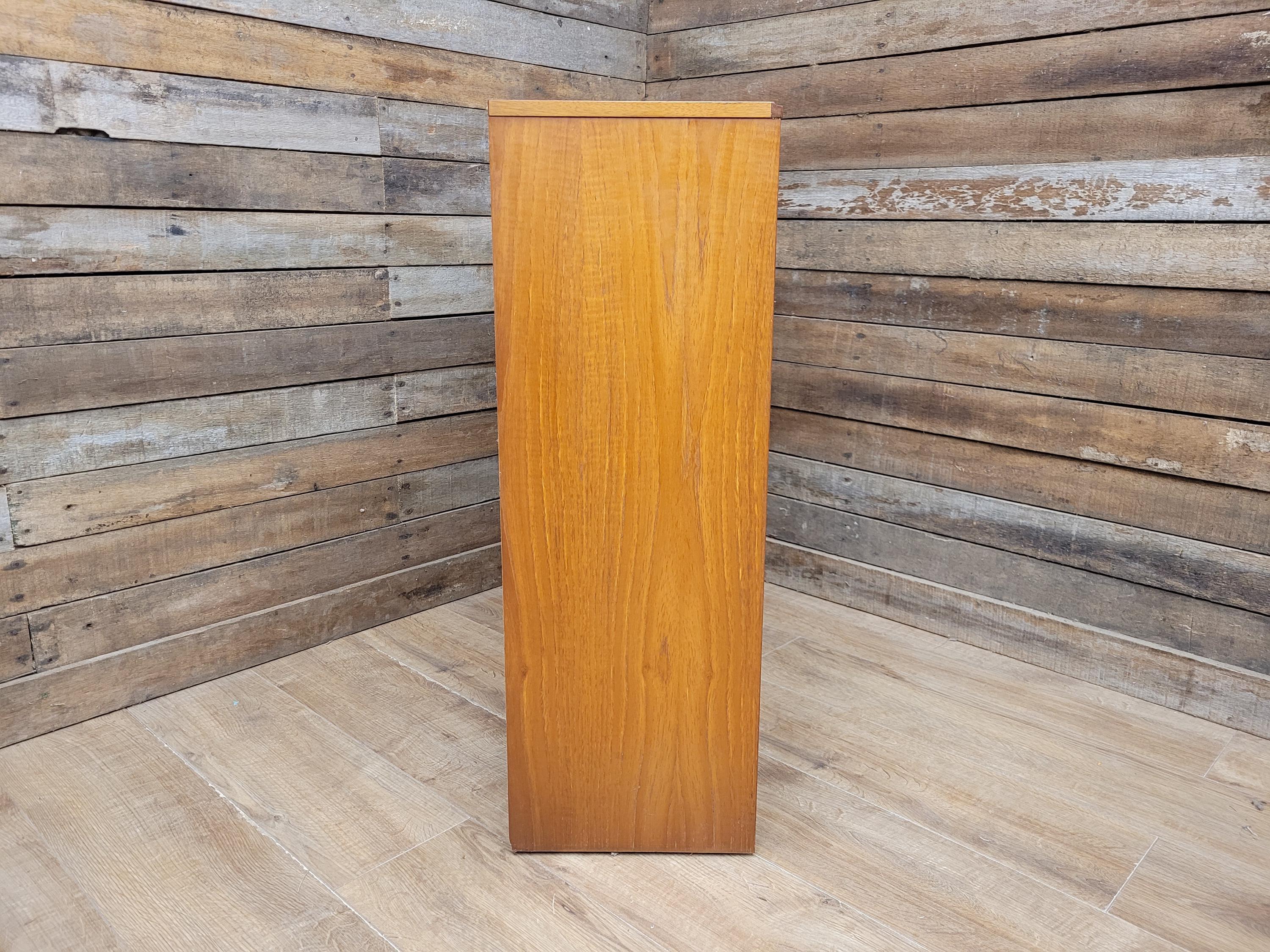 Vintage Legate Teak Display Cabinet with Glass Doors Mid Century 1970s Retro