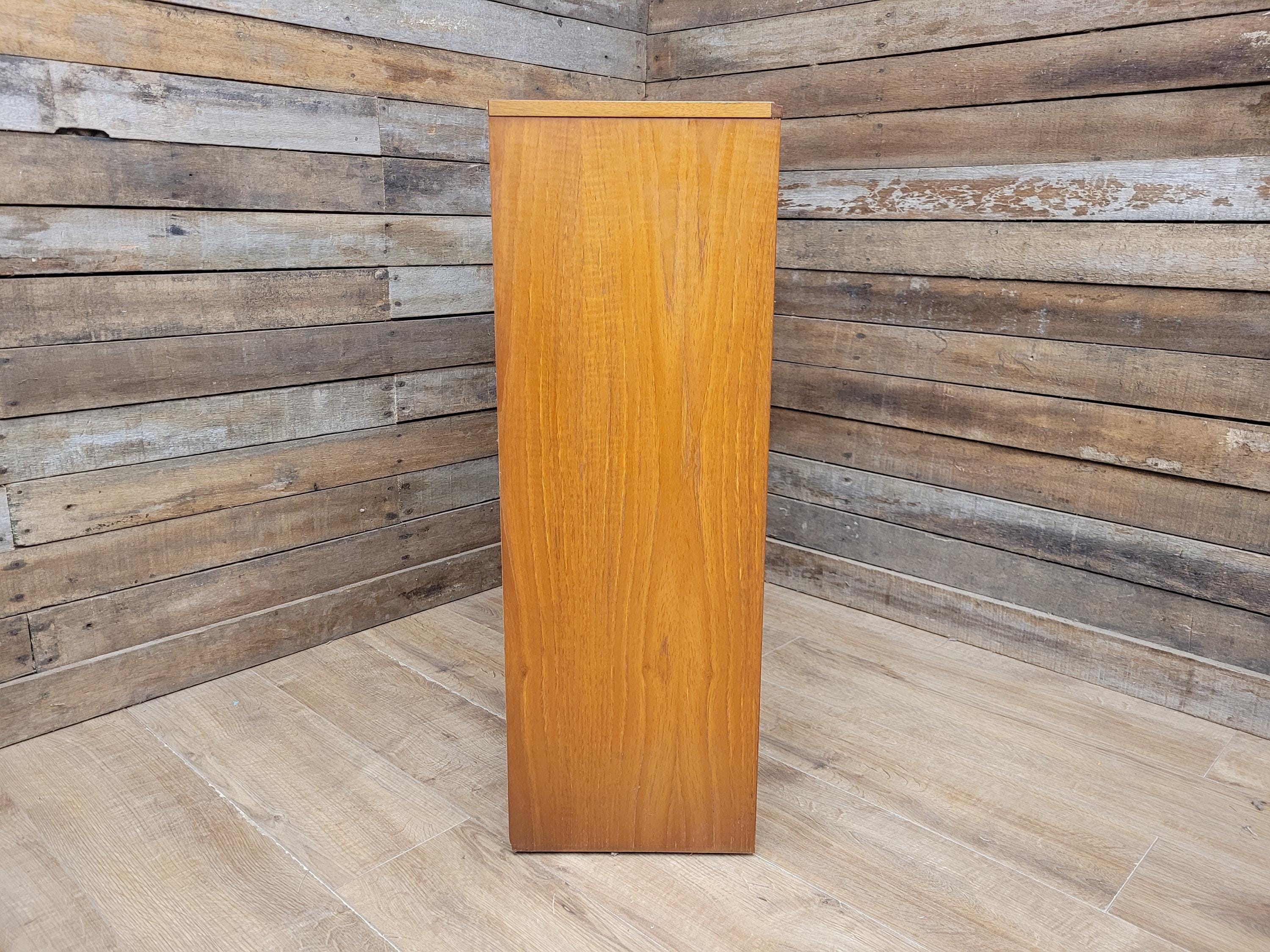 Vintage Legate Teak Display Cabinet with Glass Doors Mid Century 1970s Retro