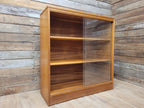 Vintage Legate Teak Display Cabinet with Glass Doors Mid Century 1970s Retro