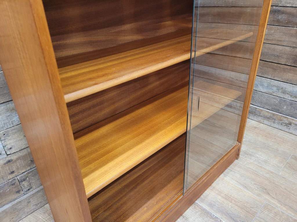 Vintage Legate Teak Display Cabinet with Glass Doors Mid Century 1970s Retro