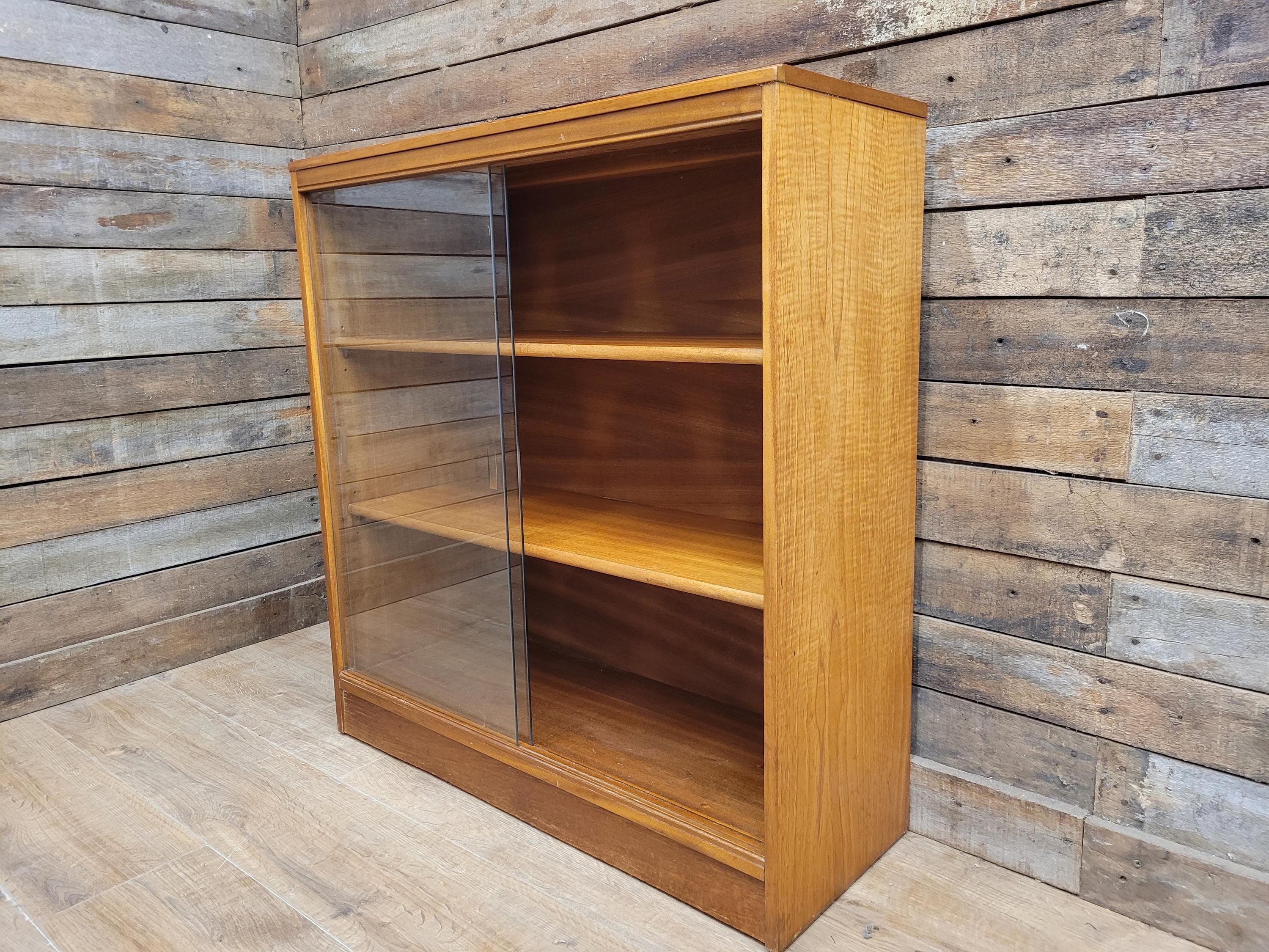 Vintage Legate Teak Display Cabinet with Glass Doors Mid Century 1970s Retro