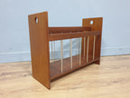 Mid Century Modern Danish Unique Teak Magazine Rack