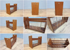 Mid Century Modern Danish Unique Teak Magazine Rack