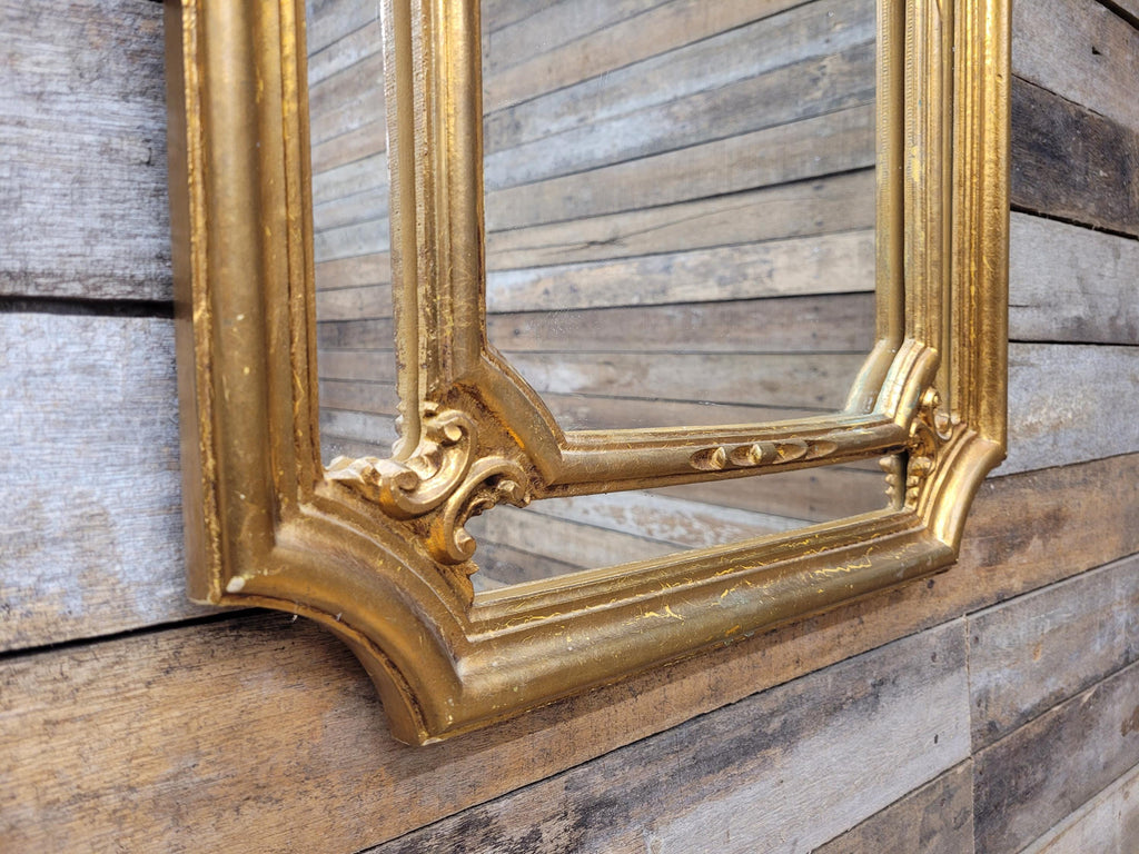 Vintage Gilt Arch Wall Mirror Ornate Gold Framed Decorative Mirror