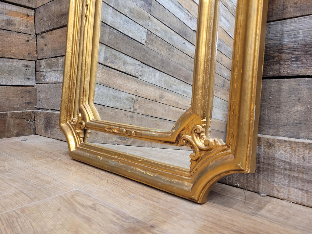 Vintage Gilt Arch Wall Mirror Ornate Gold Framed Decorative Mirror