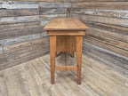 Vintage Distressed Office Study Industrial Library Desk Two Drawers With Key