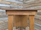Vintage Distressed Office Study Industrial Library Desk Two Drawers With Key