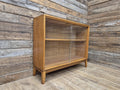Herbert Gibbs Mid-Century Teak Display Cabinet with Sliding Glass Doors Retro