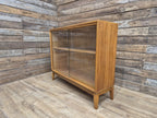 Herbert Gibbs Mid-Century Teak Display Cabinet with Sliding Glass Doors Retro