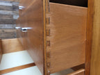 Mid Century M.O.D Industrial Teak Chest of Drawers 2 Over 3 Ex Military Storage