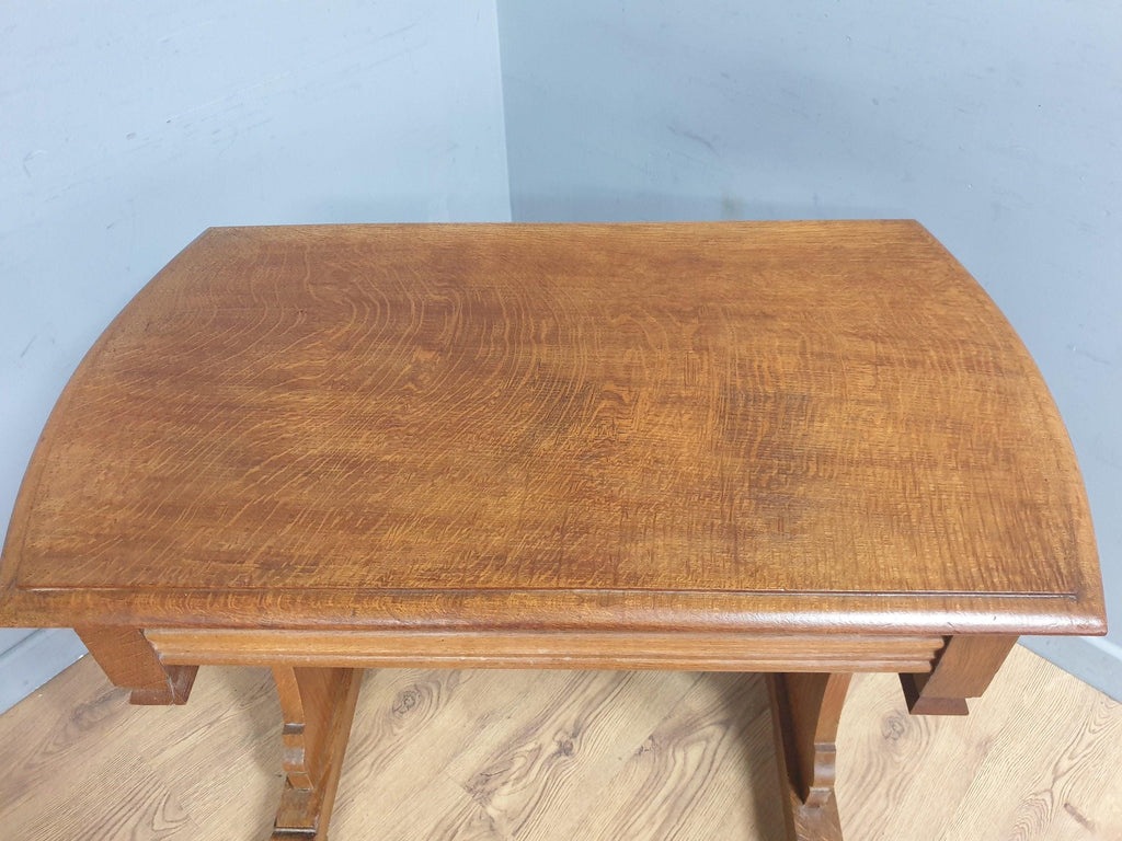 Vintage Arts & Crafts Style Oak Console Table Beautifully Crafted Desk