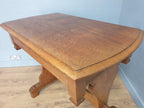 Vintage Arts & Crafts Style Oak Console Table Beautifully Crafted Desk