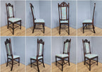 Antique Victoria Mahogany Ornately Carved Barley Twist Hall Chair Bedroom