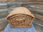 Vintage Wicker Picnic Basket Log Basket Toy Chest