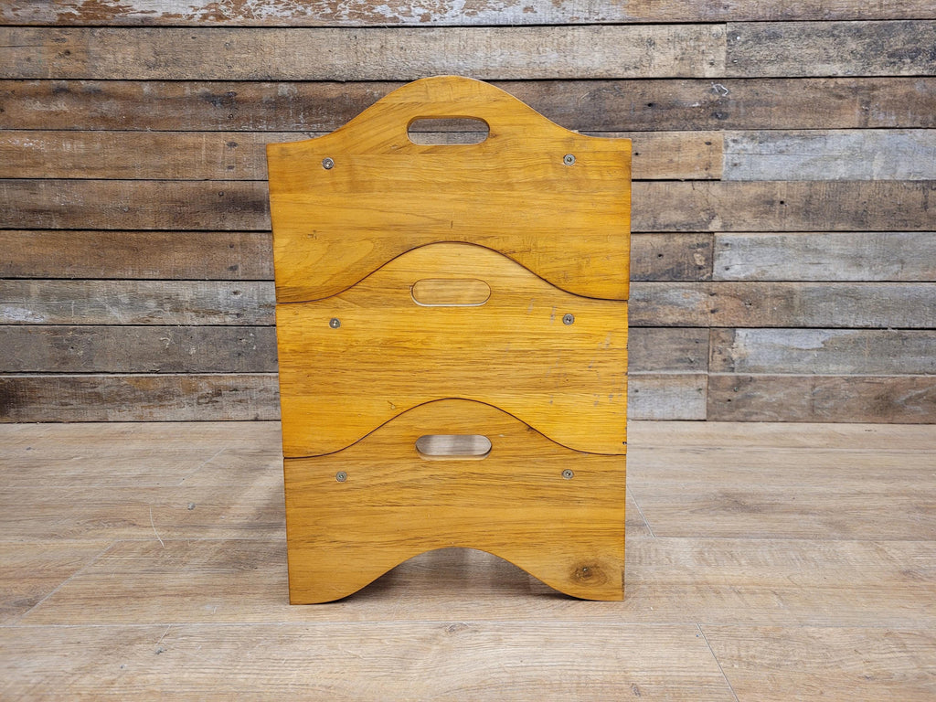Vintage Rustic Pine Modular Wine Rack Storage Bottle Rack
