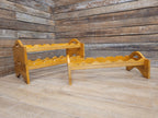 Vintage Rustic Pine Modular Wine Rack Storage Bottle Rack