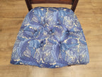 Edwardian Deep Buttoned Seat Inlaid Framed Hall Bedroom Chair William Morris