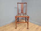Antique Arts And Crafts Wood Framed Hall Bedroom Chair