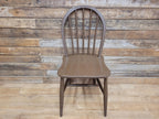 Vintage Pair Of Painted Stick Back Bow Back Windsor Kitchen Chairs