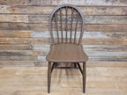 Vintage Pair Of Painted Stick Back Bow Back Windsor Kitchen Chairs