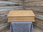Antique Distressed Pine Clerks Writing Slope Great Maître d' Host Station