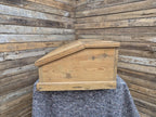 Antique Distressed Pine Clerks Writing Slope Great Maître d' Host Station