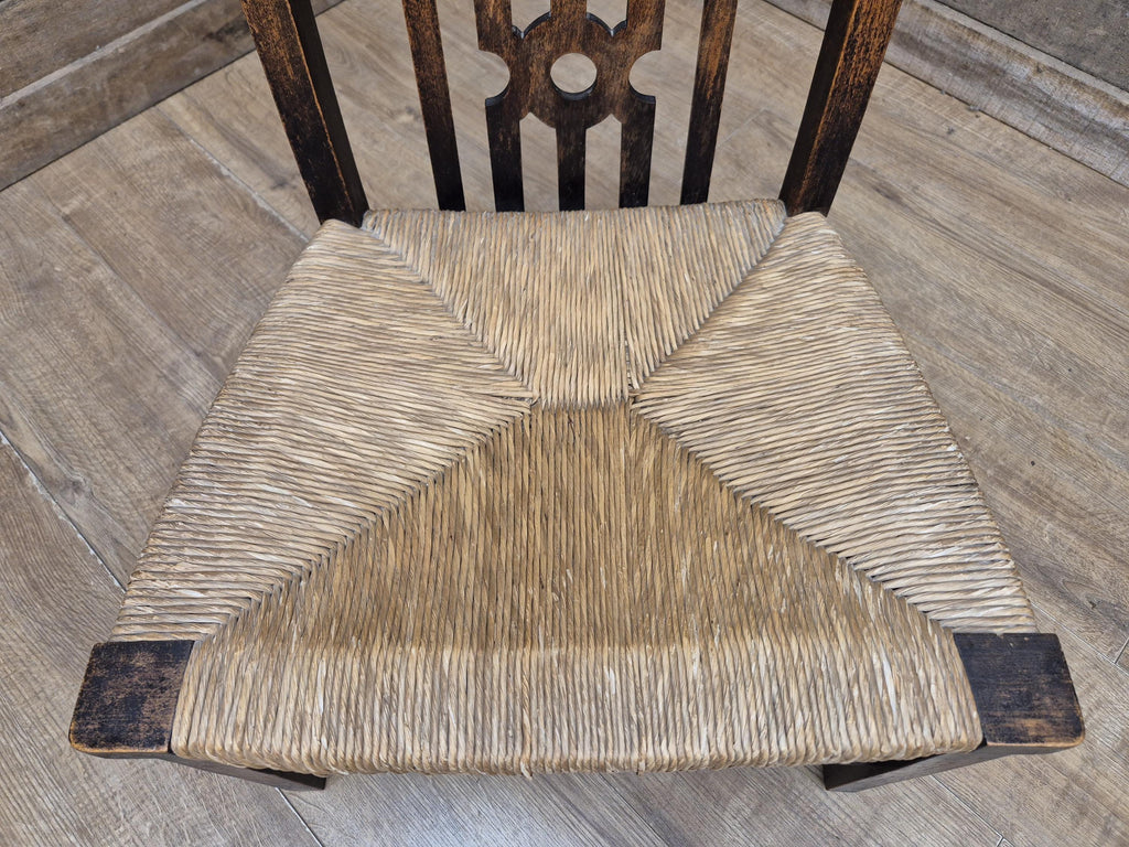 Antique Petite Oak Arts & Craft Barley Twist Great Patina