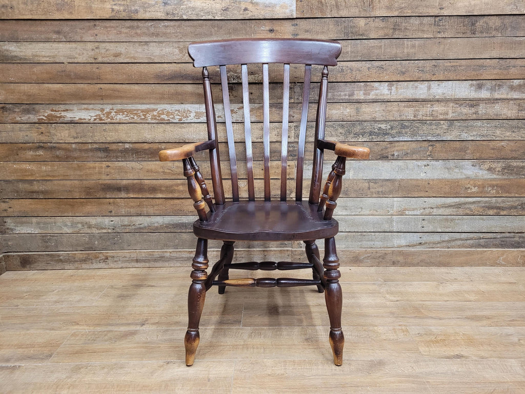 Vintage Country House Lath Back Grandfather Windsor Carver Chair