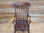 Vintage Country House Lath Back Grandfather Windsor Carver Chair