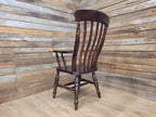 Vintage Country House Lath Back Grandfather Windsor Carver Chair