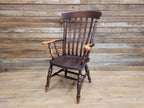 Vintage Country House Lath Back Grandfather Windsor Carver Chair