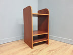 Mid Century Danish Influenced Teak Bedside Shelves Night Stand Scandi Chic