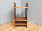 Mid Century Danish Influenced Teak Bedside Shelves Night Stand Scandi Chic