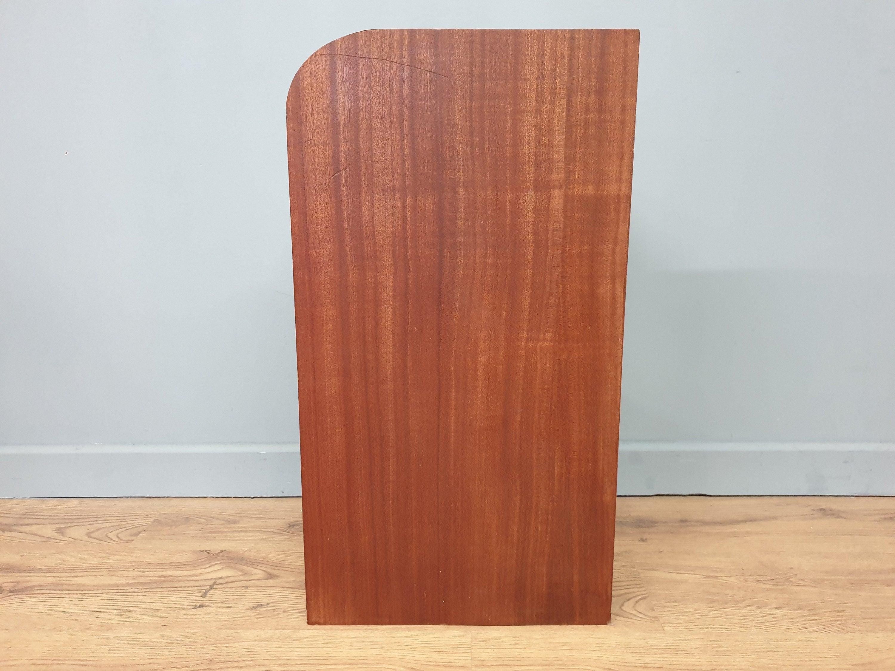 Mid Century Danish Influenced Teak Bedside Shelves Night Stand Scandi Chic