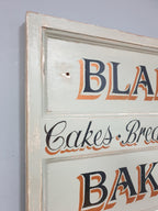 Vintage Distressed Rustic Hand Painted Blakes Bakery Sign Coat Rack