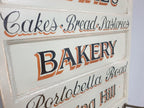 Vintage Distressed Rustic Hand Painted Blakes Bakery Sign Coat Rack
